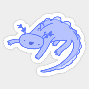 Blue Axolotl Sticker